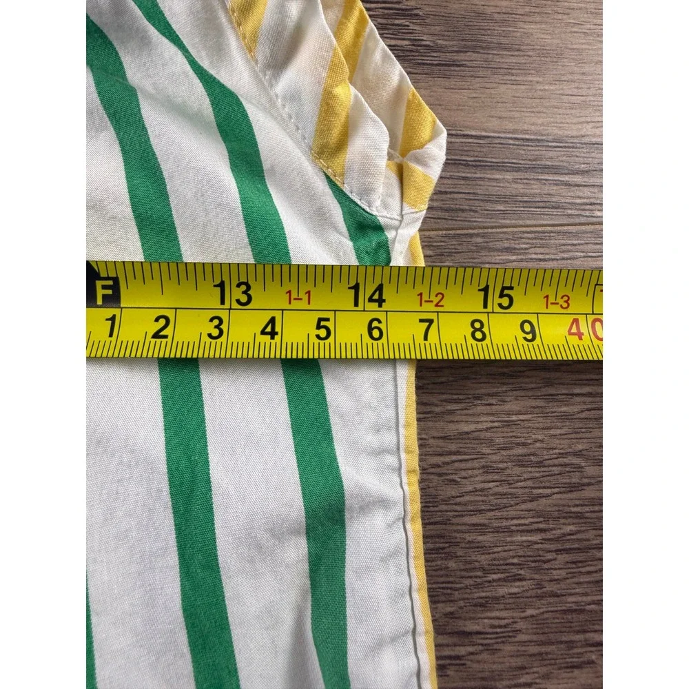 Gap Kids Girls XS Multicolor Striped Sleeveless Button Down Shirt Dress Cotton